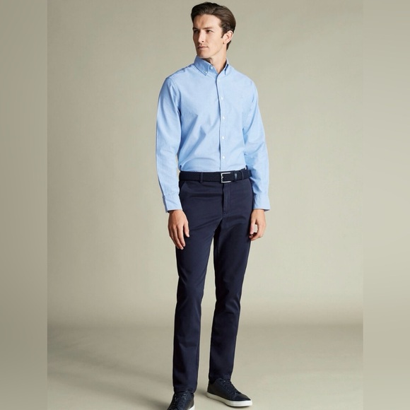 Charles Tyrwhitt Ultimate Non-Iron Chinos - French Navy
